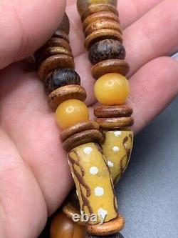 Near Eastern Bactrian Antique Vintage Gems Jewelry Old Beads Necklace 28