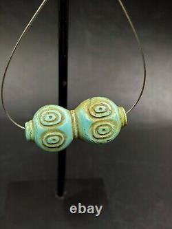 Near Eastern Bactrian Antique Vintage Gems Jewelry Turquoise Old Beads