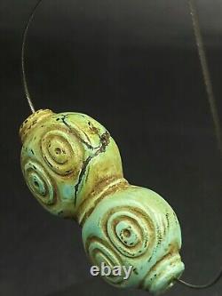 Near Eastern Bactrian Antique Vintage Gems Jewelry Turquoise Old Beads