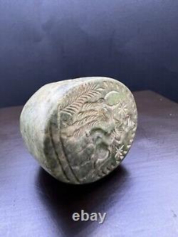 Near Eastern Sasanian Old Antique Male Riding Bull Stone Intaglio Bead