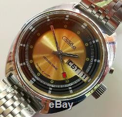 New Automatic Old Stock Slava 2427 Double Calendar Russian Watch Ultra Rare