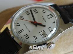 New Old Stock Vintage 1970s TIMEX Manual Wind Men's Watch