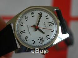 New Old Stock Vintage 1970s TIMEX Manual Wind Men's Watch