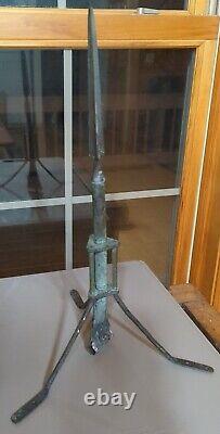 OLD ANTIQUE BARN LIGHTNING 3 Sided ROD Sharp TIP POINT 3 Legged