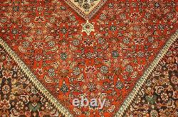 OLD, ANTIQUE FINE ROOM SIZE P-BIJAR ORIENTAL RUG 7'x10'1 HIGH KPSI VILLAGE WOVEN