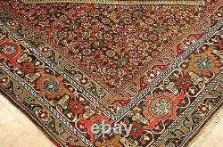 OLD, ANTIQUE FINE ROOM SIZE P-BIJAR ORIENTAL RUG 7'x10'1 HIGH KPSI VILLAGE WOVEN