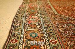 OLD, ANTIQUE FINE ROOM SIZE P-BIJAR ORIENTAL RUG 7'x10'1 HIGH KPSI VILLAGE WOVEN