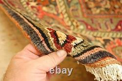 OLD, ANTIQUE FINE ROOM SIZE P-BIJAR ORIENTAL RUG 7'x10'1 HIGH KPSI VILLAGE WOVEN