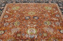 OLD, ANTIQUE PRIVATE ESTATE SILK P-ARDEBIL RUG 10x13.9 EMPERORS ORI RUG INSCRIBED