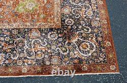 OLD, ANTIQUE PRIVATE ESTATE SILK P-ARDEBIL RUG 10x13.9 EMPERORS ORI RUG INSCRIBED