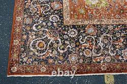 OLD, ANTIQUE PRIVATE ESTATE SILK P-ARDEBIL RUG 10x13.9 EMPERORS ORI RUG INSCRIBED