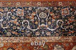 OLD, ANTIQUE PRIVATE ESTATE SILK P-ARDEBIL RUG 10x13.9 EMPERORS ORI RUG INSCRIBED