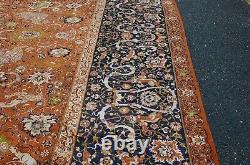 OLD, ANTIQUE PRIVATE ESTATE SILK P-ARDEBIL RUG 10x13.9 EMPERORS ORI RUG INSCRIBED