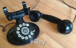 OLD VTG ANTIQUE WESTERN ELECTRIC E1 1920s ROTARY DIAL PHONE ART DECO RINGER BOX