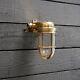 Old Antique Brass Original Marine Ship Vintage Swan Wall Nautical Light Fixture