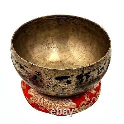 Old Antique Hand Beaten Yoga Singing Bowl Tibetan Vintage Nepal Sound Healing