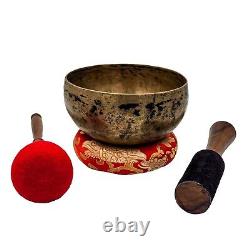 Old Antique Hand Beaten Yoga Singing Bowl Tibetan Vintage Nepal Sound Healing