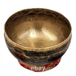 Old Antique Hand Hammered Yoga Singing Bowl Tibetan Vintage Nepal Sound Healing