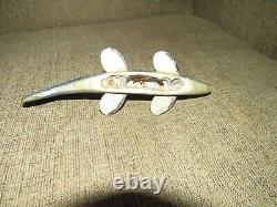 Old Antique Ice Fishing Spearing Folk Art Carved Wood Painted Fish Decoy Lure