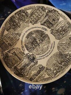 Old Antique Plate 1776-1976 Deerfield Bicentennial Deerfield, Ohio