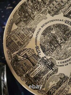 Old Antique Plate 1776-1976 Deerfield Bicentennial Deerfield, Ohio