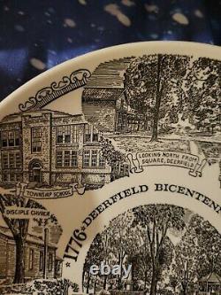 Old Antique Plate 1776-1976 Deerfield Bicentennial Deerfield, Ohio