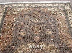 Old Antique Turkish Rug 7x10 Vintage Fade Oriental Large Rug Wool Boho Carpet