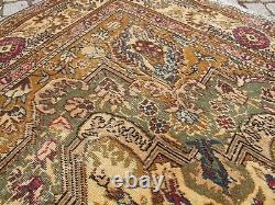 Old Antique Turkish Rug Vintage Fade Oriental Large Rug Wool Boho Carpet 6x9