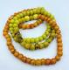 Old Antique Vintage Chines Glass Beads Necklace Mala From 18 Century