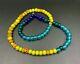 Old Antique Vintage Himalayan Trade Glass Beads Necklace Mala From 18 Century