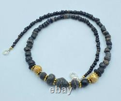 Old Antique Vintage Jewelry Glass Beads Necklace