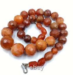 Old Antique Vintage Jewelry Trade Carnelian Beads Necklace