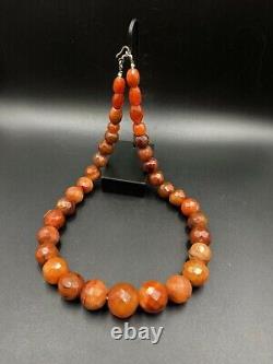 Old Antique Vintage Jewelry Trade Carnelian Beads Necklace