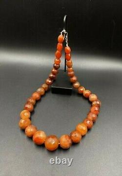 Old Antique Vintage Jewelry Trade Carnelian Beads Necklace