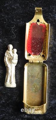 Old Antique Vintage Relic Relique Pocket Holy Saint Shrine Travel Altar