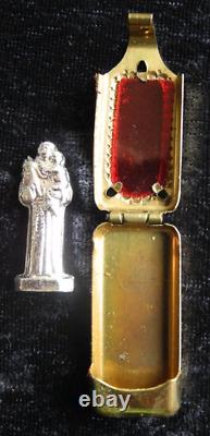 Old Antique Vintage Relic Relique Pocket Holy Saint Shrine Travel Altar