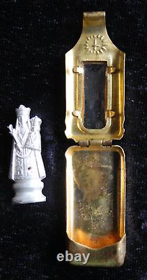 Old Antique Vintage Relic Relique Pocket Holy Saint Shrine Travel Altar