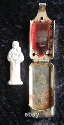 Old Antique Vintage Relic Relique Pocket Holy Saint Shrine Travel Altar