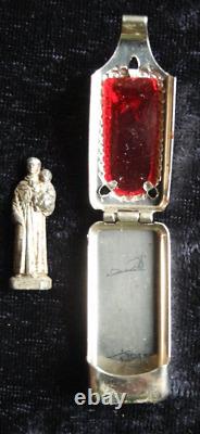 Old Antique Vintage Relic Relique Pocket Holy Saint Shrine Travel Altar