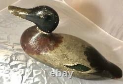 Old Antique Vintage Wood Duck Decoy MASON Mallard Drake