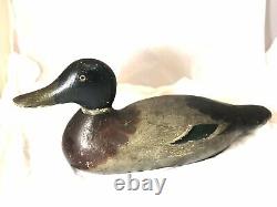 Old Antique Vintage Wood Duck Decoy MASON Mallard Drake