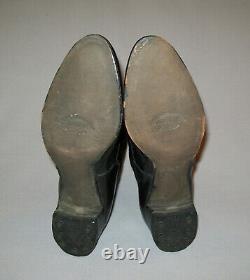 Old Antique Vtg C 1900s Womans Edwardian / Victorian Leather Shoes Boots Size 7