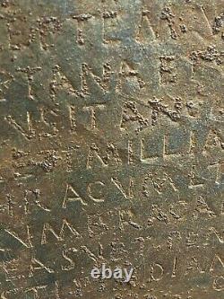 Old Antiquities Antique Text Inscription Stone Plaque Ancient Historic GREEK