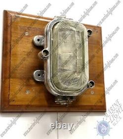 Old Authentic Reclaimed Aluminum Wall/Ceiling Mount Antique Bulkhead Light