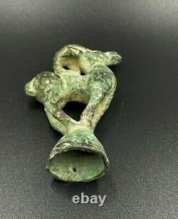 Old Collectables Ancient Antique Bronze Luristan Ibex Animal Figure 6th C. BC