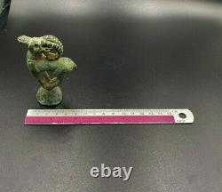 Old Collectables Ancient Antique Bronze Luristan Ibex Animal Figure 6th C. BC