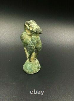 Old Collectables Ancient Antique Bronze Luristan Ibex Animal Figure 6th C. BC