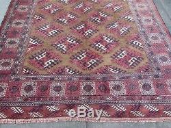Old Hand Made Traditional Vintage Rug Oriental Wool Brown Large Carpet 323x212cm