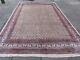 Old Hand Made Traditional Vintage Rug Oriental Wool Cream Large Carpet 356x240cm