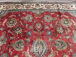 Old Hand Made Traditional Vintage Rug Oriental Wool Red Large Carpet 405x293cm